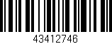 Código de barras (EAN, GTIN, SKU, ISBN): '43412746'