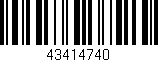 Código de barras (EAN, GTIN, SKU, ISBN): '43414740'