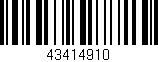 Código de barras (EAN, GTIN, SKU, ISBN): '43414910'