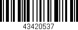 Código de barras (EAN, GTIN, SKU, ISBN): '43420537'
