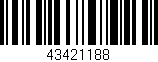 Código de barras (EAN, GTIN, SKU, ISBN): '43421188'