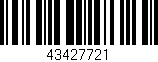 Código de barras (EAN, GTIN, SKU, ISBN): '43427721'