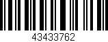 Código de barras (EAN, GTIN, SKU, ISBN): '43433762'