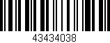 Código de barras (EAN, GTIN, SKU, ISBN): '43434038'