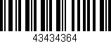 Código de barras (EAN, GTIN, SKU, ISBN): '43434364'