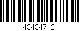 Código de barras (EAN, GTIN, SKU, ISBN): '43434712'