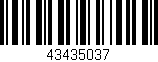 Código de barras (EAN, GTIN, SKU, ISBN): '43435037'
