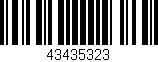 Código de barras (EAN, GTIN, SKU, ISBN): '43435323'