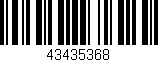 Código de barras (EAN, GTIN, SKU, ISBN): '43435368'