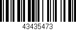 Código de barras (EAN, GTIN, SKU, ISBN): '43435473'