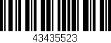 Código de barras (EAN, GTIN, SKU, ISBN): '43435523'