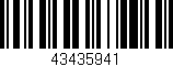 Código de barras (EAN, GTIN, SKU, ISBN): '43435941'