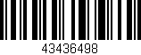 Código de barras (EAN, GTIN, SKU, ISBN): '43436498'