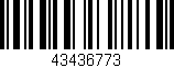 Código de barras (EAN, GTIN, SKU, ISBN): '43436773'