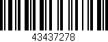 Código de barras (EAN, GTIN, SKU, ISBN): '43437278'