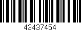 Código de barras (EAN, GTIN, SKU, ISBN): '43437454'