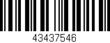 Código de barras (EAN, GTIN, SKU, ISBN): '43437546'