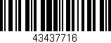 Código de barras (EAN, GTIN, SKU, ISBN): '43437716'