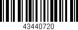 Código de barras (EAN, GTIN, SKU, ISBN): '43440720'