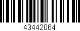 Código de barras (EAN, GTIN, SKU, ISBN): '43442064'