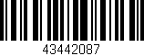 Código de barras (EAN, GTIN, SKU, ISBN): '43442087'