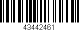 Código de barras (EAN, GTIN, SKU, ISBN): '43442461'