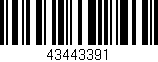 Código de barras (EAN, GTIN, SKU, ISBN): '43443391'