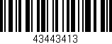 Código de barras (EAN, GTIN, SKU, ISBN): '43443413'