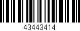 Código de barras (EAN, GTIN, SKU, ISBN): '43443414'