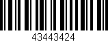 Código de barras (EAN, GTIN, SKU, ISBN): '43443424'