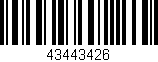 Código de barras (EAN, GTIN, SKU, ISBN): '43443426'