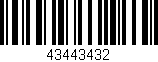 Código de barras (EAN, GTIN, SKU, ISBN): '43443432'