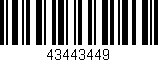 Código de barras (EAN, GTIN, SKU, ISBN): '43443449'