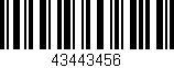 Código de barras (EAN, GTIN, SKU, ISBN): '43443456'