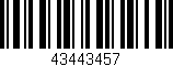 Código de barras (EAN, GTIN, SKU, ISBN): '43443457'