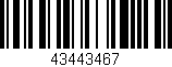 Código de barras (EAN, GTIN, SKU, ISBN): '43443467'