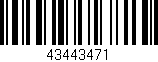 Código de barras (EAN, GTIN, SKU, ISBN): '43443471'