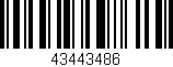 Código de barras (EAN, GTIN, SKU, ISBN): '43443486'