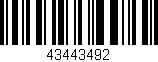 Código de barras (EAN, GTIN, SKU, ISBN): '43443492'