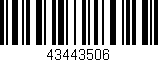 Código de barras (EAN, GTIN, SKU, ISBN): '43443506'