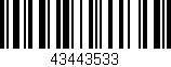 Código de barras (EAN, GTIN, SKU, ISBN): '43443533'