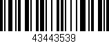 Código de barras (EAN, GTIN, SKU, ISBN): '43443539'