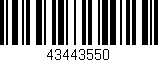 Código de barras (EAN, GTIN, SKU, ISBN): '43443550'