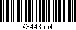 Código de barras (EAN, GTIN, SKU, ISBN): '43443554'