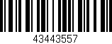 Código de barras (EAN, GTIN, SKU, ISBN): '43443557'