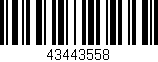 Código de barras (EAN, GTIN, SKU, ISBN): '43443558'