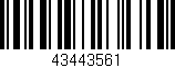 Código de barras (EAN, GTIN, SKU, ISBN): '43443561'