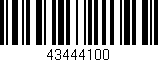Código de barras (EAN, GTIN, SKU, ISBN): '43444100'