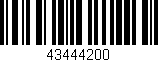Código de barras (EAN, GTIN, SKU, ISBN): '43444200'