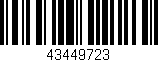 Código de barras (EAN, GTIN, SKU, ISBN): '43449723'